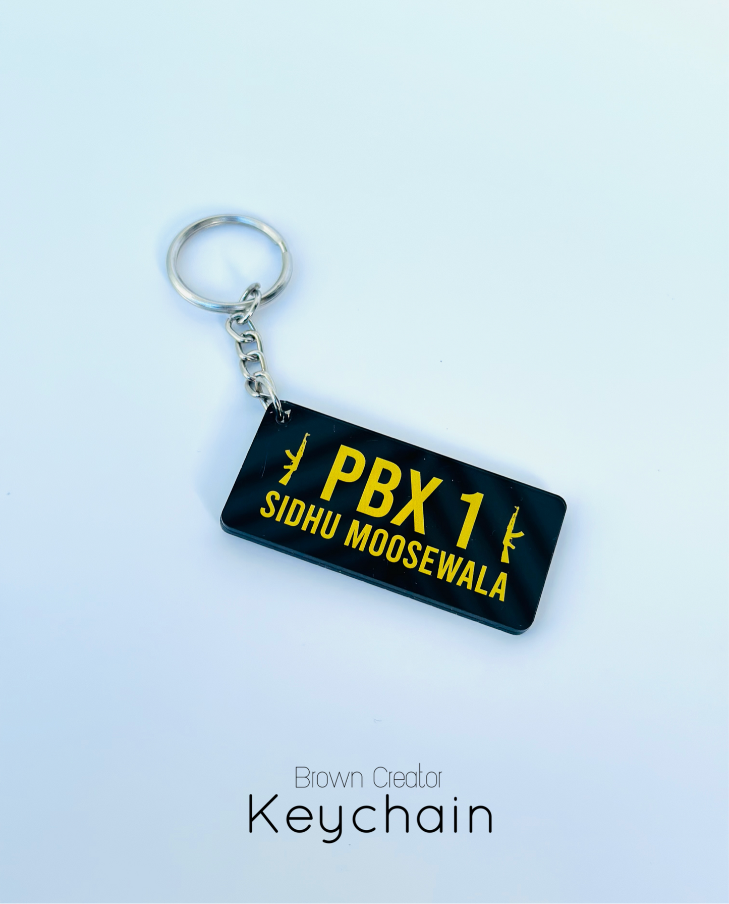 PBX 1 Sidhu Moosewala keychain.