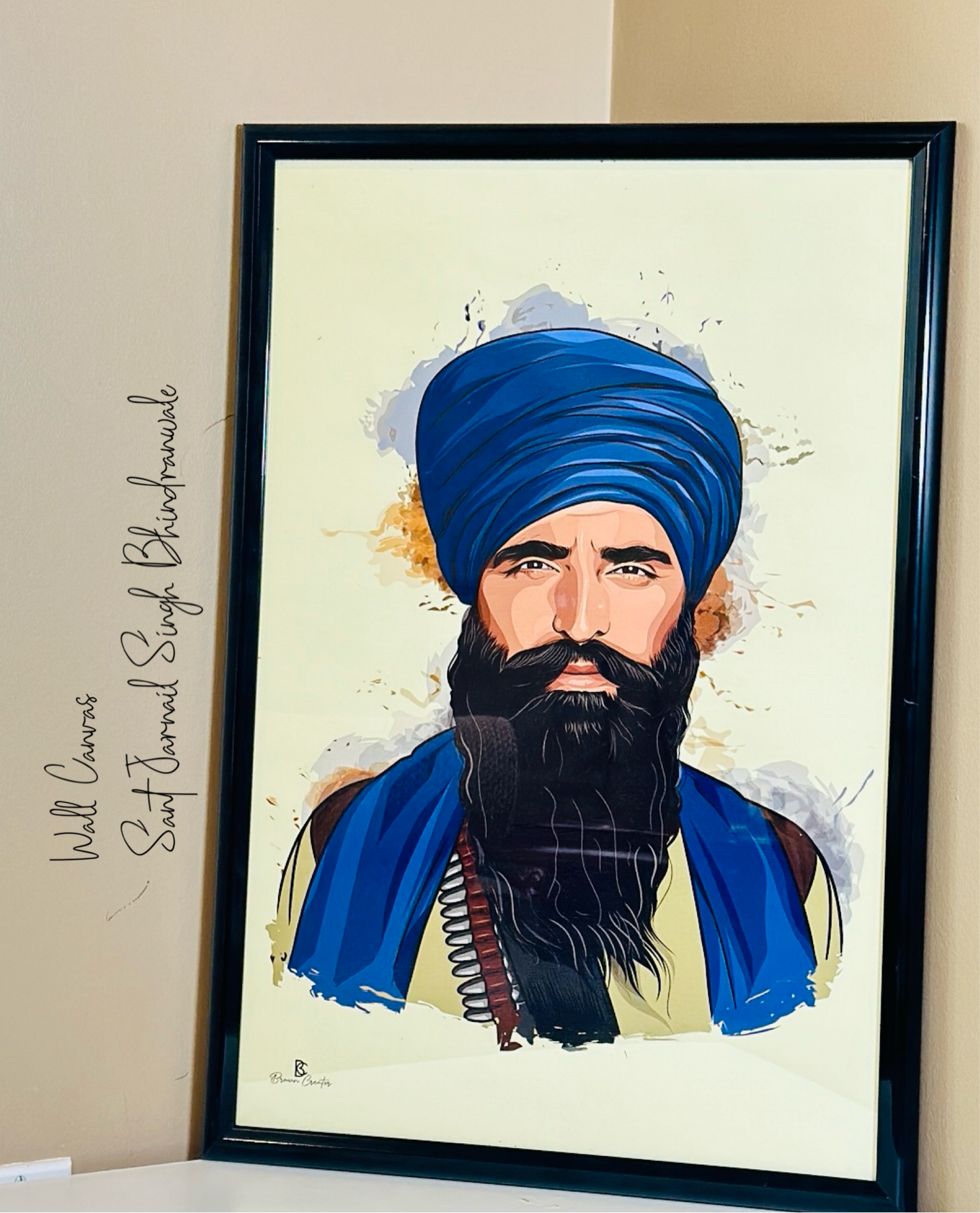 Sant Jarnail Singh Ji Bindrawale Wall canvas | Wall Hanging