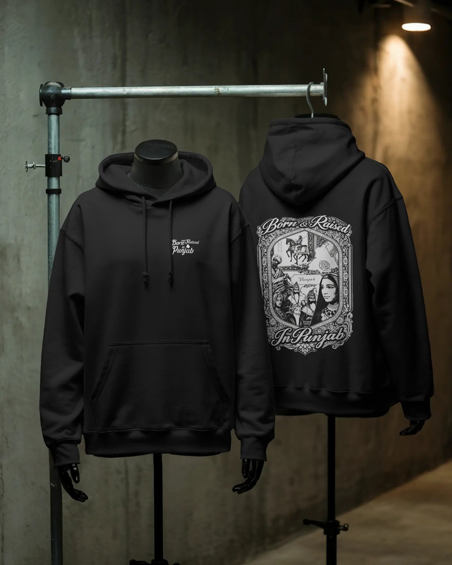 Born and Raised in Punjab Unisex Hoodie