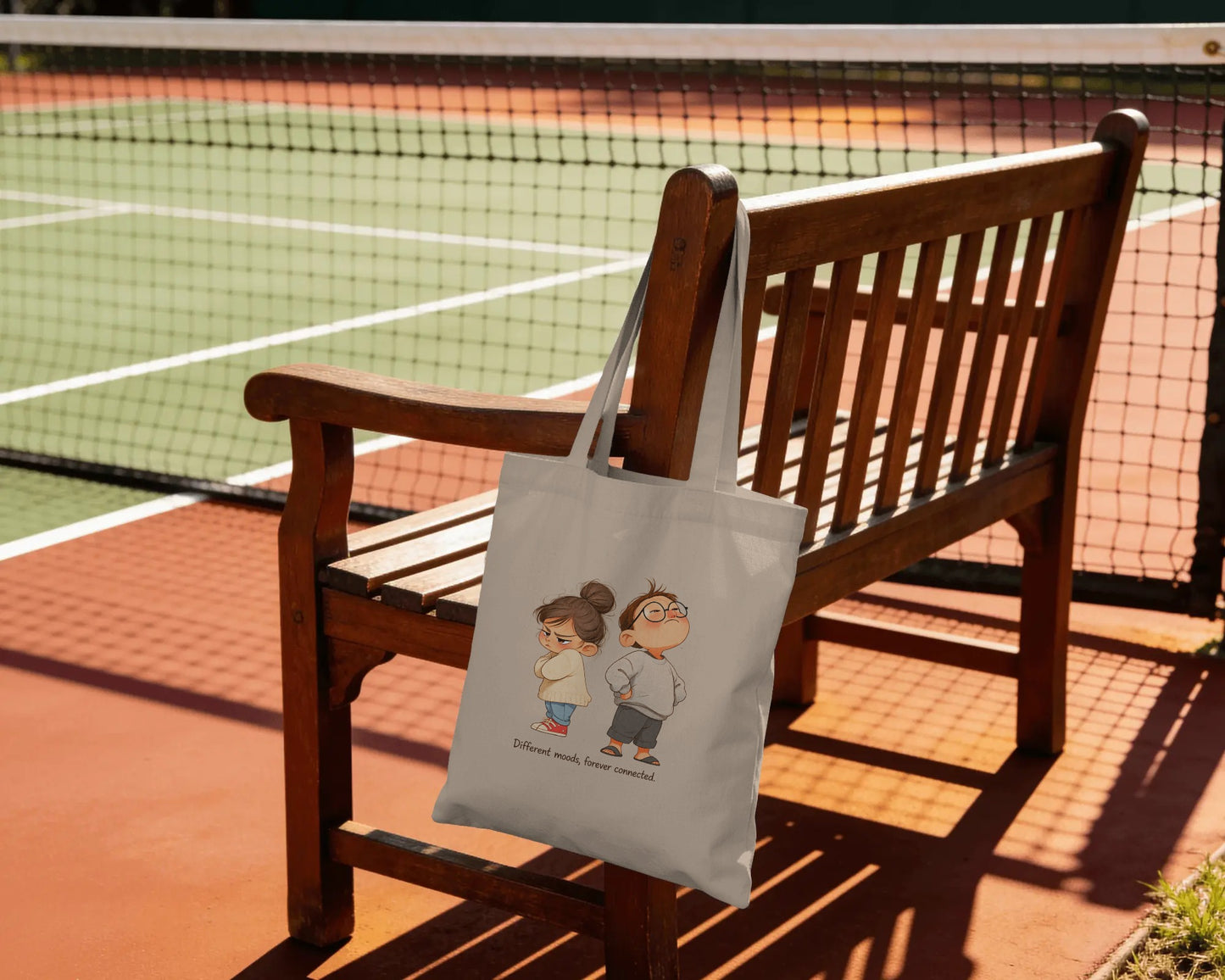Different Moods, Forever Connected Tote Bag - Stylish & Sustainable