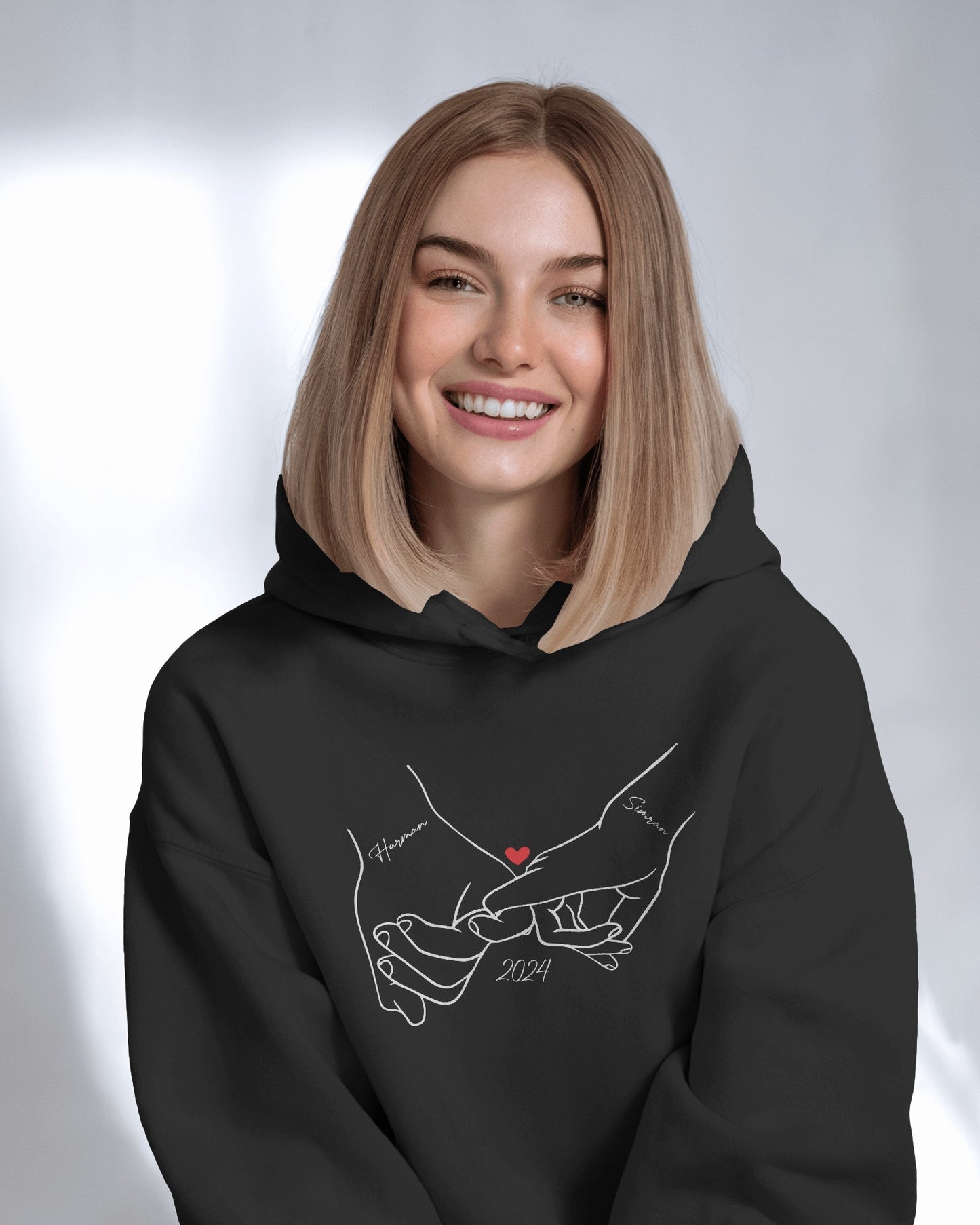 Custom Couple Hoodie