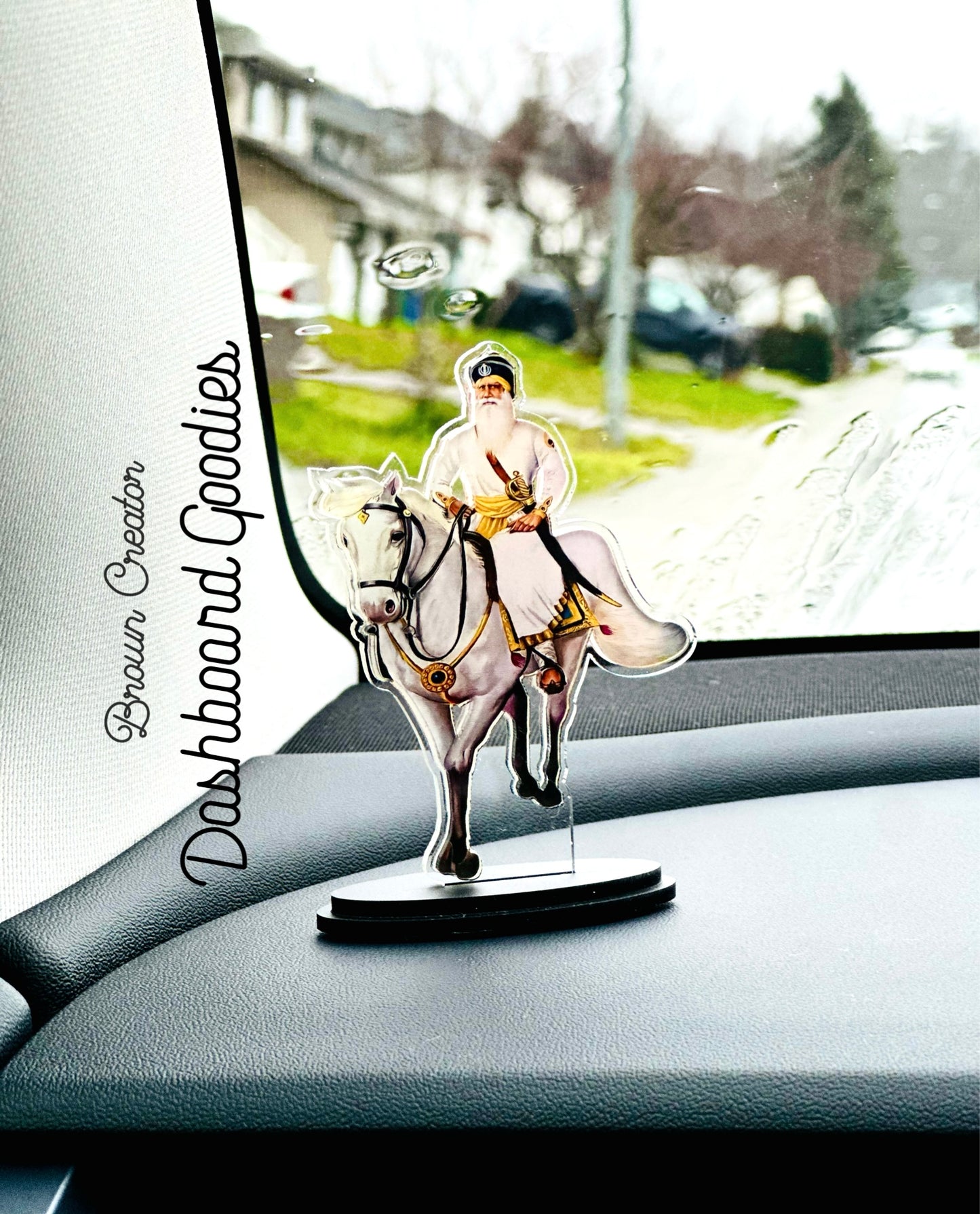 Baba Deep Singh Ji Dashboard Decor