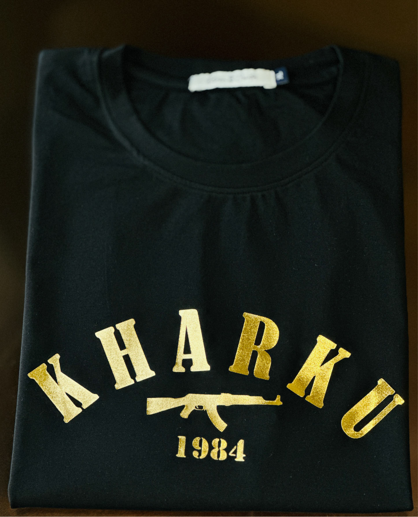 kharku 1984 Gold Print T-Shirt