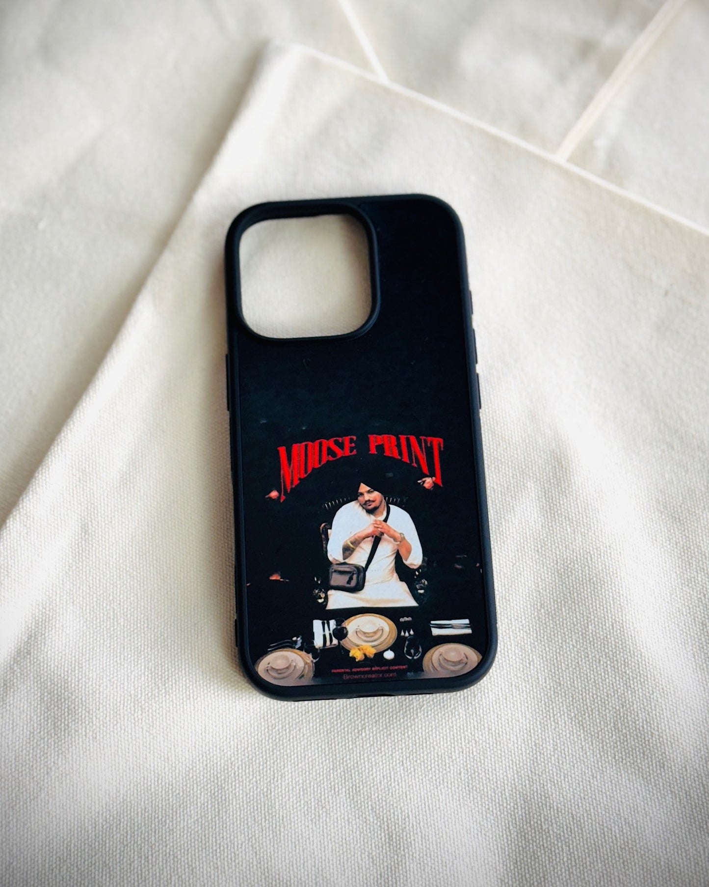 Moose print sidhu moosewala iPhone Case