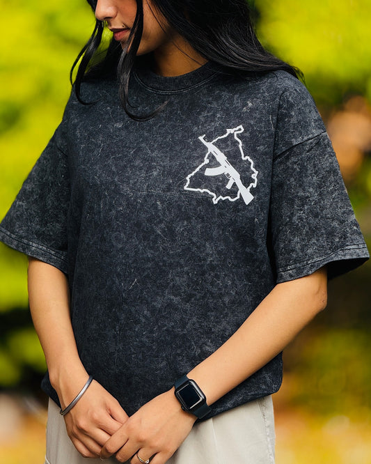 Punjab ak47 unisex Acid washed Tshirt