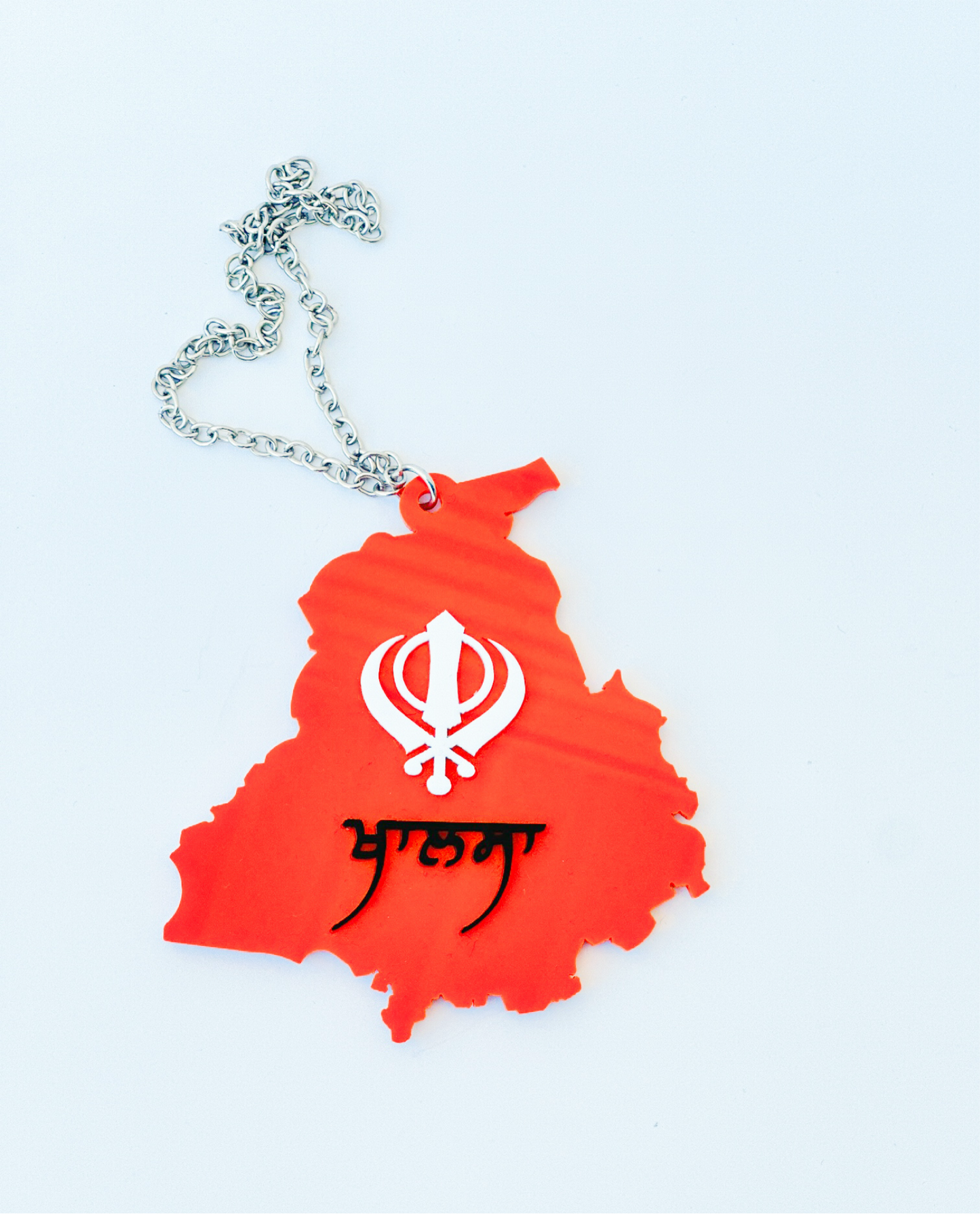 Khalsa | Rear View Mirror Hanging Accessory | Khalsa Khanda Car Hanging .