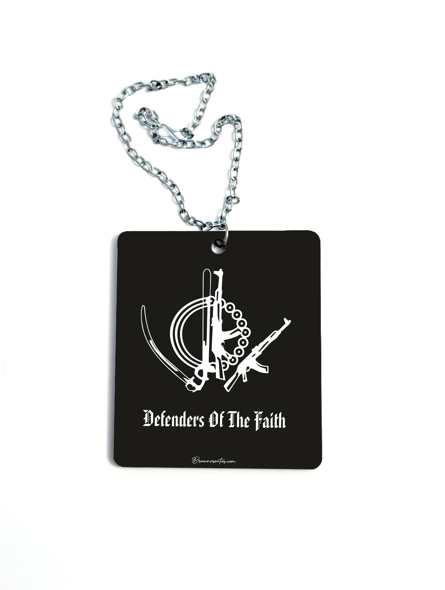 Defenders Of The Faith Car Hanging | Rear View Mirror Hanging Accessory | Car Hanging