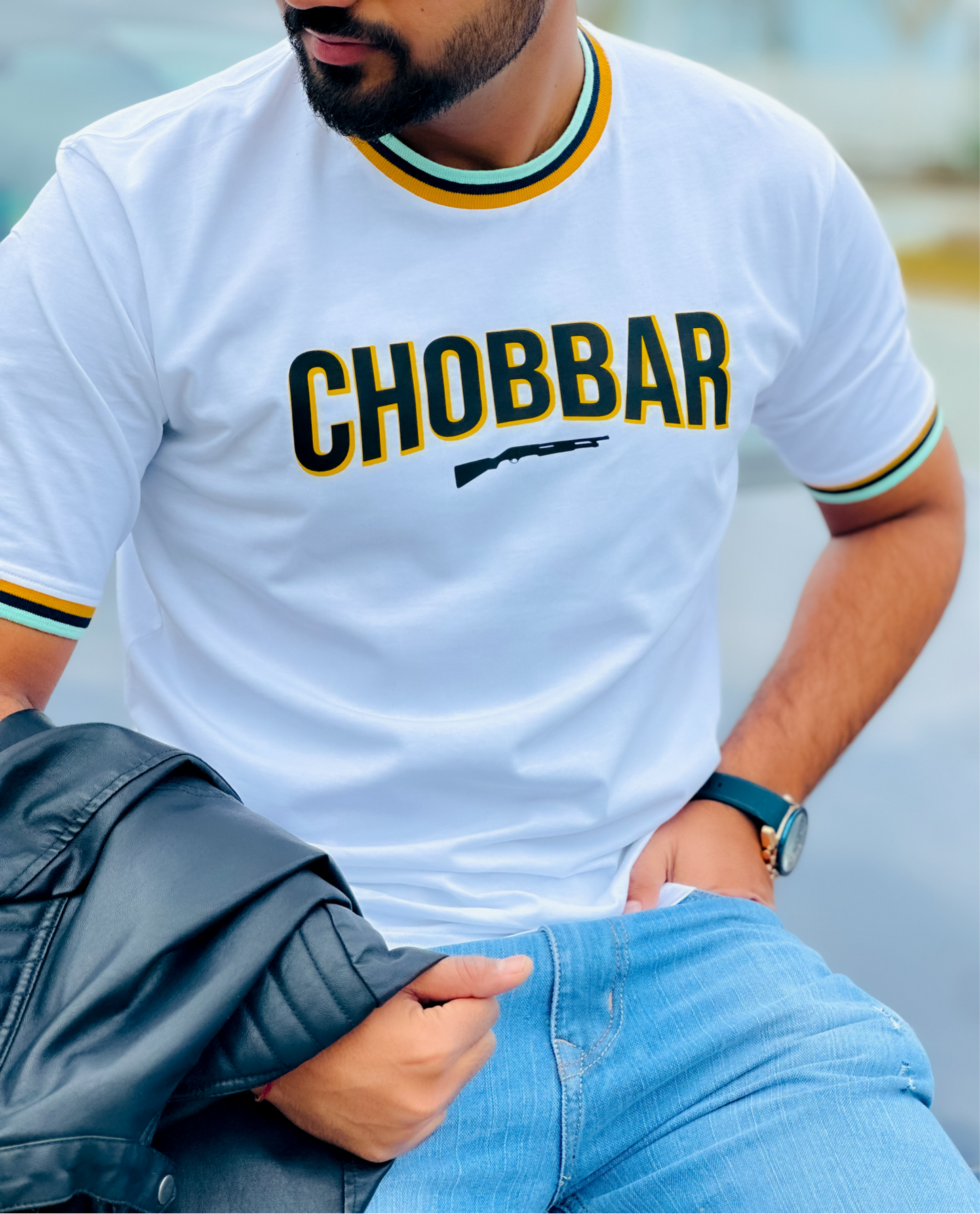 Chobbar Ralaxed Washed Cotton Crew T-Shirt