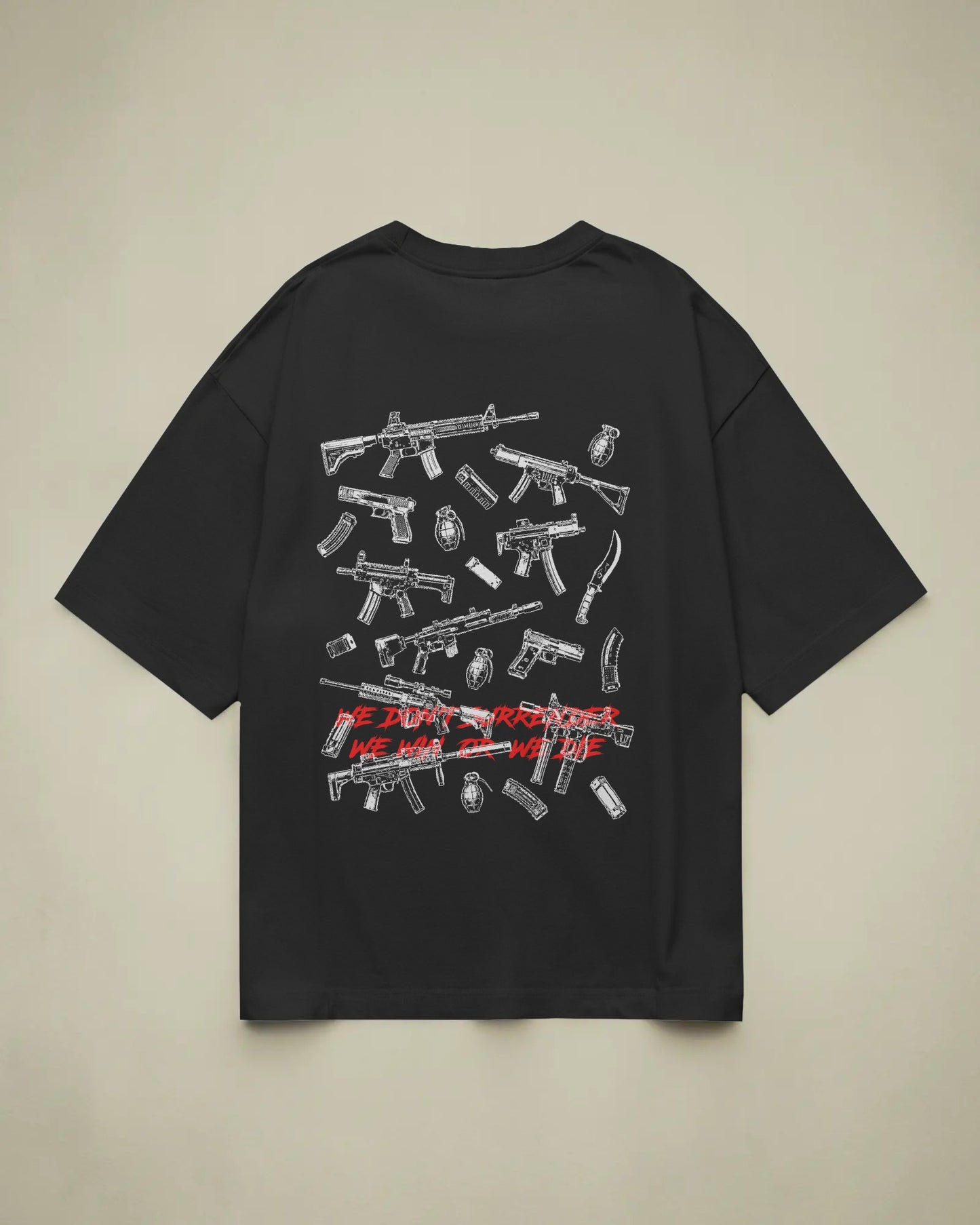 Shastran ke adheen hai raj unisex T-shirt "We don't surrender, we win or we die"