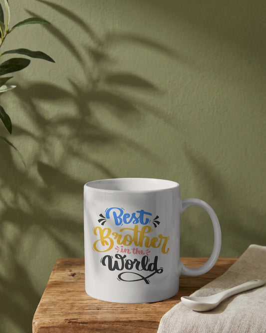 Best Brother in the World Ceramic Coffee Mug