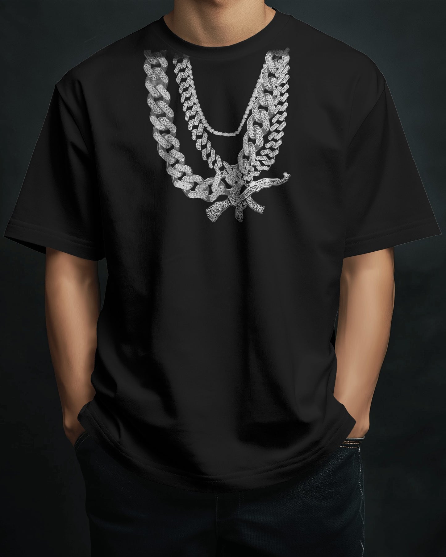 Diamond Chain style with Gun Funky Essential T-shirt