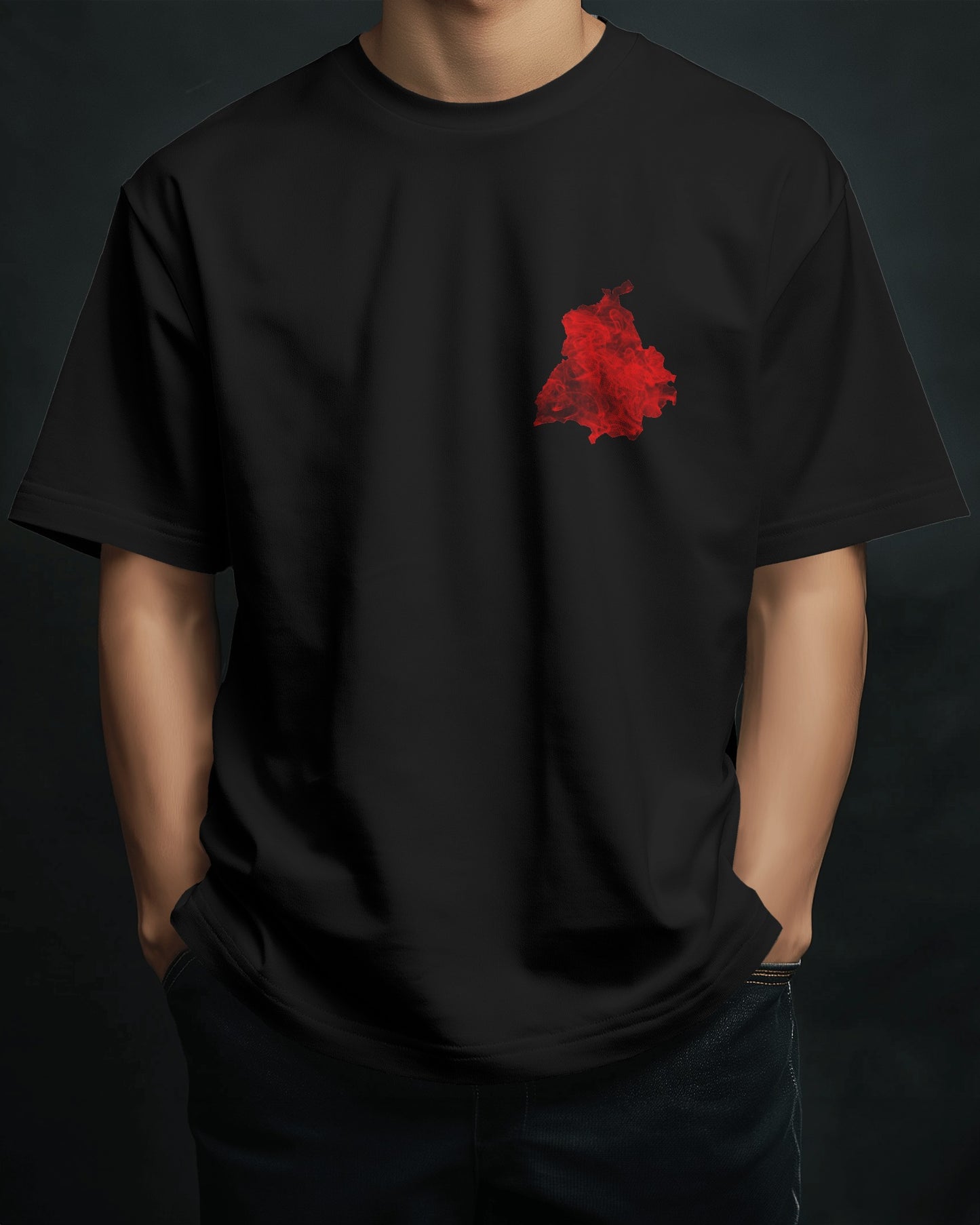 Punjab Red Print T-Shirt