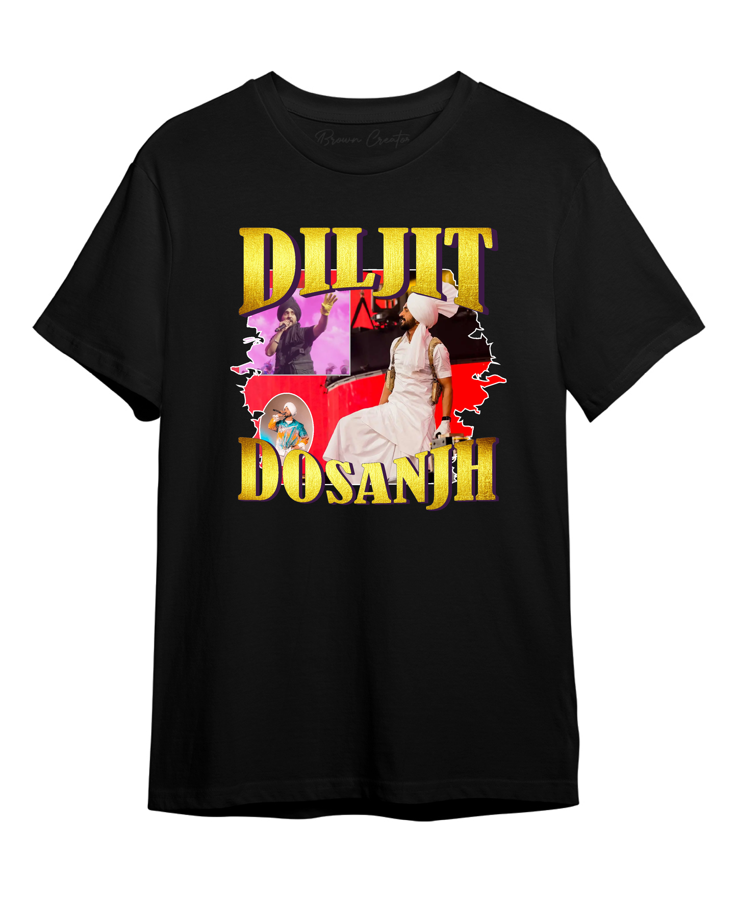 Diljit Dosanjh Crew Neckline unisex T-shirt