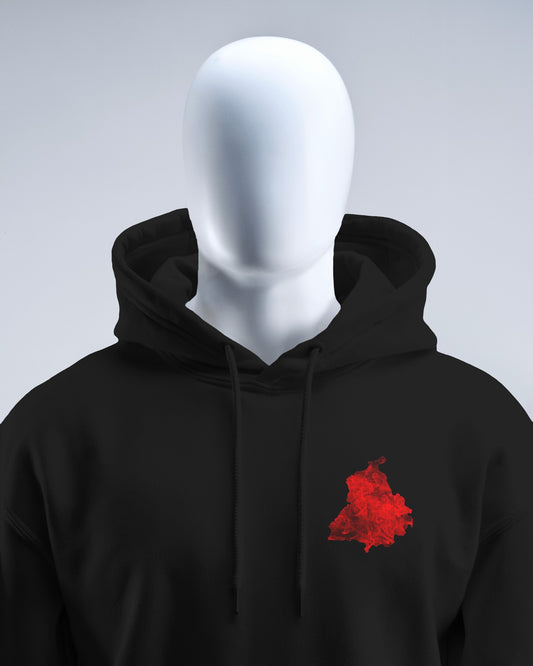 Punjab Red Print Unisex Hoodies