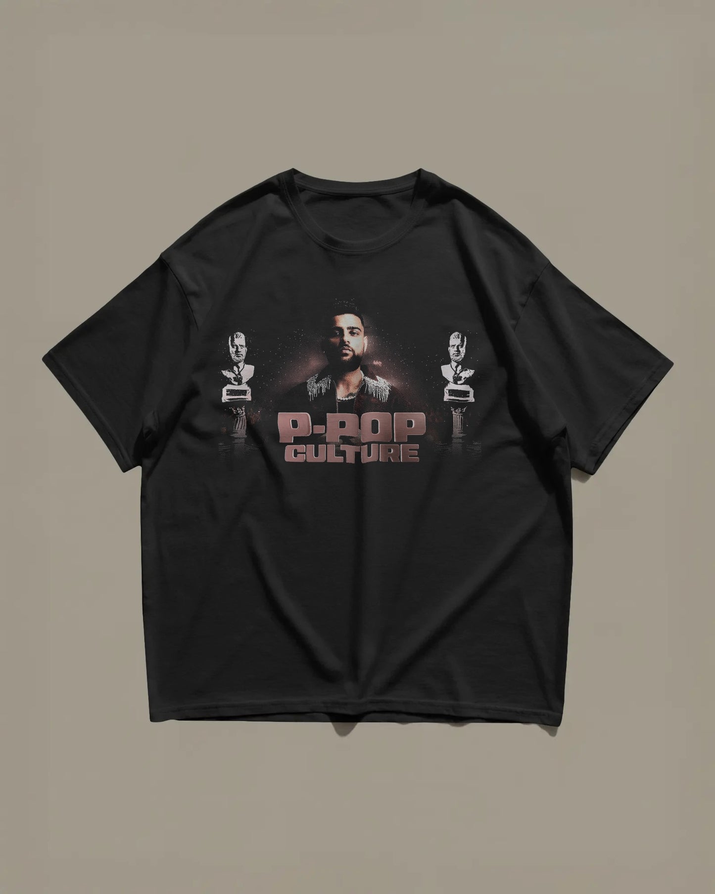 Karan Aujla P-POP front back print Premium T-shirt