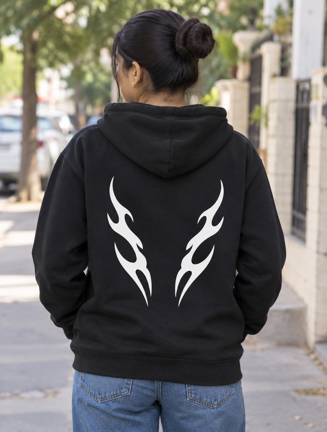 Signed to God Hoodie – Tribal Flame Graphic